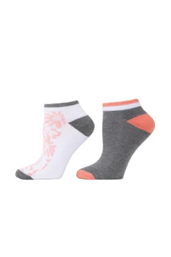 Natori Socks-Abstract Floral Socks - 2 Pair Pack