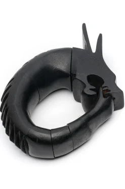 Natori Bracelets-Acacia Wood Spiked Dragon Bracelet