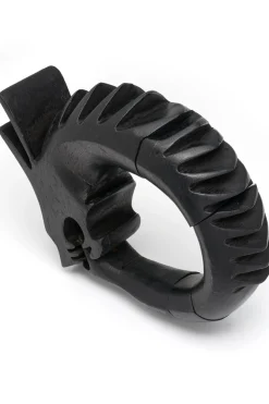 Natori Bracelets-Acacia Wood Spiked Dragon Bracelet