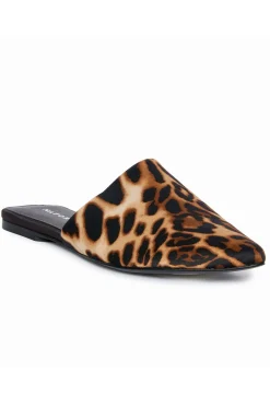 Natori Slides-Adore Luxe Leopard Satin Slide