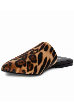 Natori Slides-Adore Luxe Leopard Satin Slide