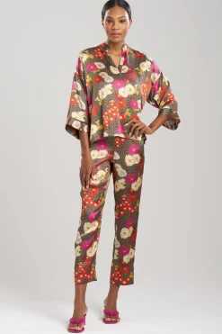 Natori Pajama Sets-Agathe Mandarin Silk PJ