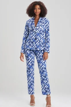 Natori Jackets & Outerwear-Akira-Cotton Sateen Tailored Blazer Jacket