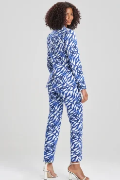Natori Jackets & Outerwear-Akira-Cotton Sateen Tailored Blazer Jacket