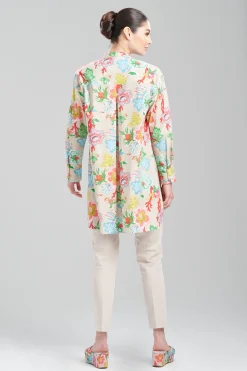 Natori Tops, Shirts & Tunics-Amanpulo Cotton Poplin Oversized Mandarin Top