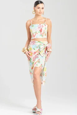 Natori Pants, Skirts & Shorts-Amanpulo Cotton Poplin Wrap Skirt