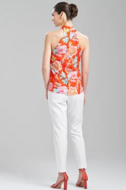 Natori Tops, Shirts & Tunics-Amanpulo Obi Silk Beaded Halter Top