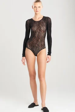 Natori Bodysuits & Bodywear-Animal Long Sleeve Bodysuit
