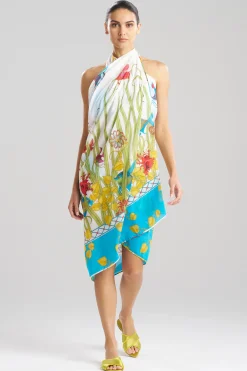 Natori Pareos-Aquatic Sheer Pareo