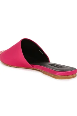 Natori Slides-Arri Satin Embroidered Slide