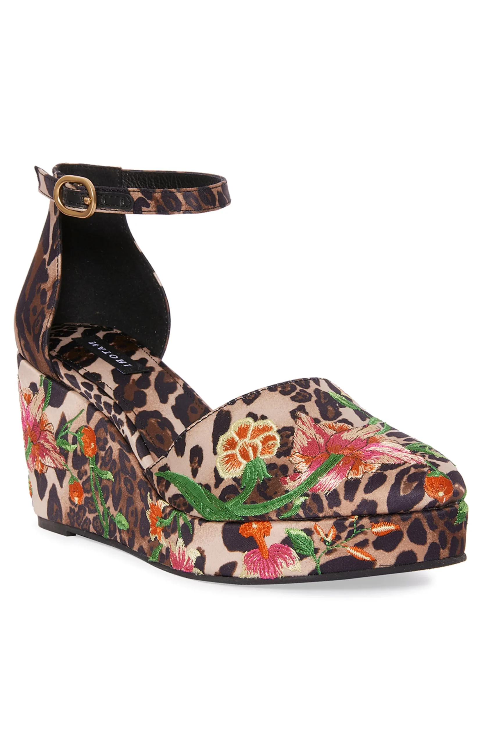 Natori Sandals-Artsy Chikayo Satin Embroidery Espadrille