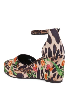 Natori Sandals-Artsy Chikayo Satin Embroidery Espadrille