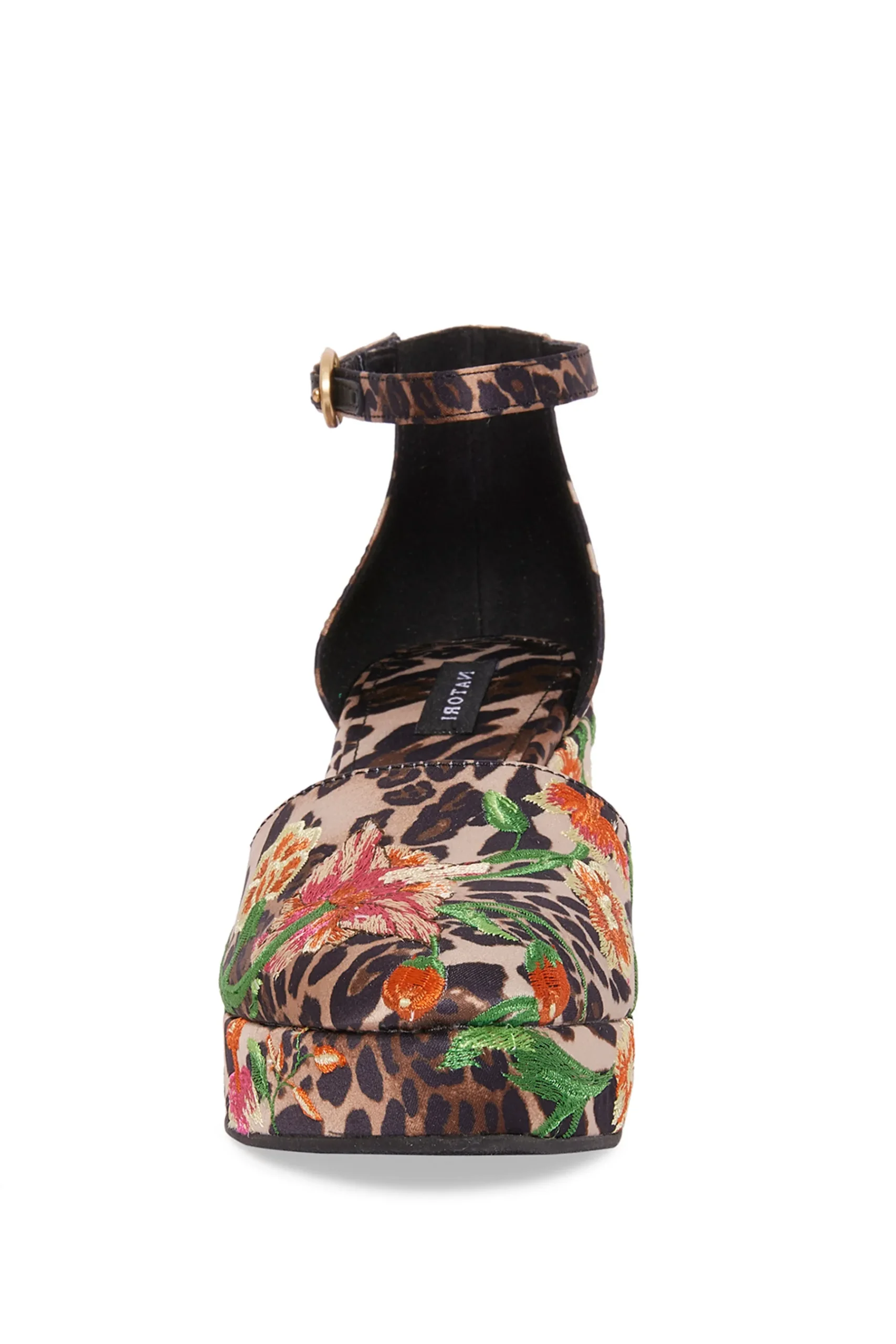 Natori Sandals-Artsy Chikayo Satin Embroidery Espadrille