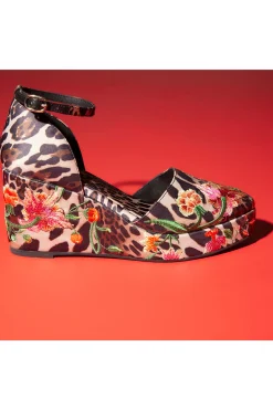 Natori Sandals-Artsy Chikayo Satin Embroidery Espadrille