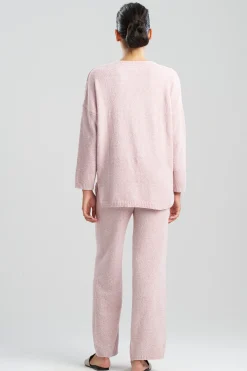 Natori Lounge Tops-Aura Heather V-Neck Top