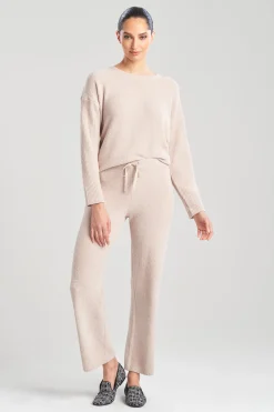Natori Pajama Bottoms-Aura Solid Straight Leg Pants