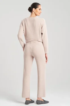 Natori Pajama Bottoms-Aura Solid Straight Leg Pants