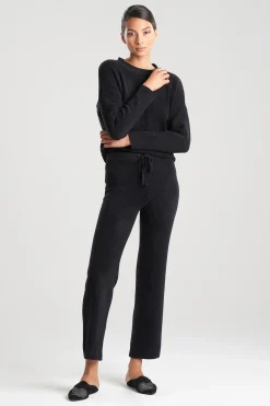 Natori Pajama Bottoms-Aura Solid Straight Leg Pants