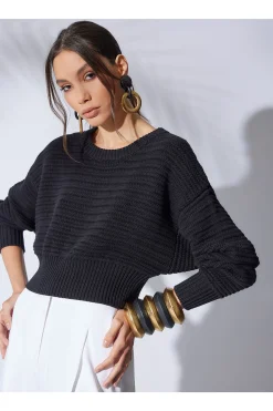 Natori Tops, Shirts & Tunics-Beijing Textured Knit Crop Pullover Top
