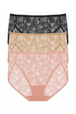 Natori Briefs-Bliss Allure One-Size Lace French Cut Brief 3-Pack