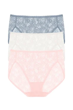 Natori Briefs-Bliss Allure One-Size Lace French Cut Brief 3-Pack