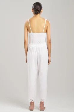 Natori Pajama Bottoms|Lounge Bottoms-Bliss Harmony Lace Applique Cropped Pants