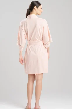 Natori Robes & Kimonos|Bridesmaid Pajamas & Robes-Bliss Harmony Lace Applique Wrap