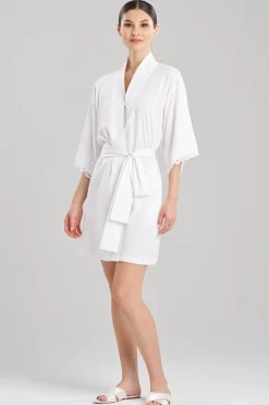 Natori Robes & Kimonos|Bridesmaid Pajamas & Robes-Bliss Harmony Lace Applique Wrap
