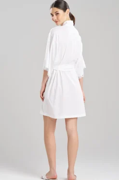 Natori Robes & Kimonos|Bridesmaid Pajamas & Robes-Bliss Harmony Lace Applique Wrap