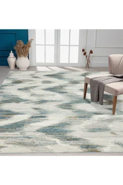 Natori Rugs-Bliss- Ikat Blue/Grey Rug