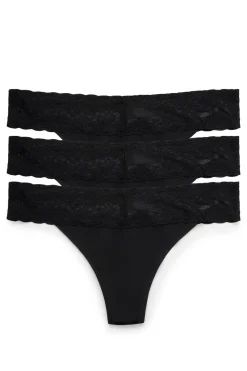 Natori Thongs-Bliss Perfection O/S Thong 3 Pack -