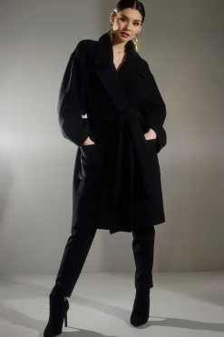 Natori Jackets & Outerwear-Boiled Wool Coat