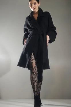 Natori Jackets & Outerwear-Boiled Wool Coat