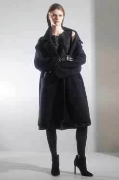 Natori Jackets & Outerwear-Boiled Wool Coat