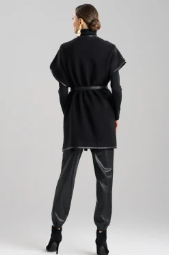 Natori Jackets & Outerwear-Boiled Wool Poncho Wrap