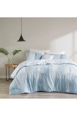 Natori Bedding-Brushstroke 4 Piece Comforter Mini Set