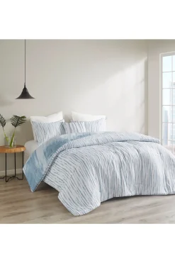 Natori Bedding-Brushstroke 4 Piece Comforter Mini Set