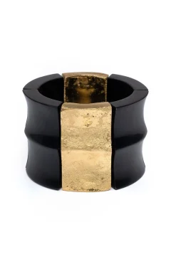 Natori Bracelets-Buffalo Horn And Gold Bracelet