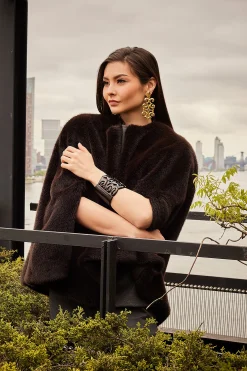Natori Bracelets-Buffalo Horn Cut Out Bangle