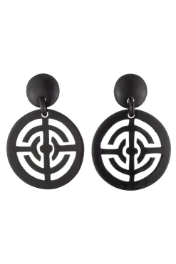 Natori Earrings-Buffalo Horn Infinity Hoop Earrings