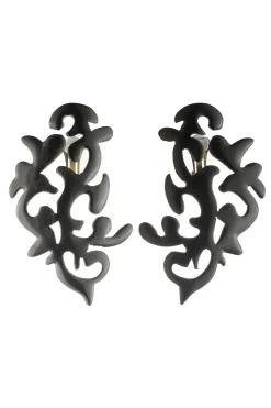 Natori Earrings-Buffalo Horn Scroll Earrings