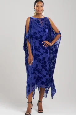 Natori Caftans-Burn Out Velvet Silk Caftan