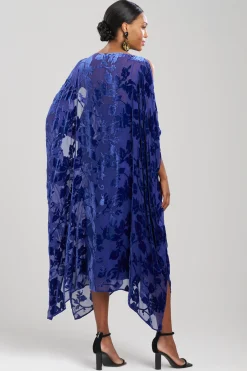 Natori Caftans-Burn Out Velvet Silk Caftan