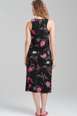Natori Gowns-Butterfly Garden Tank Gown