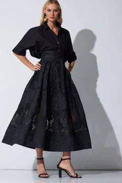 Natori Pants, Skirts & Shorts-Calado Embroidery Cotton Skirt