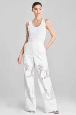 Natori Bridal Shower Outfits|Plus Sizes-Calado Embroidery Cotton Pants