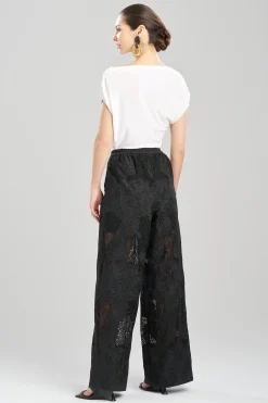 Natori Bridal Shower Outfits|Plus Sizes-Calado Embroidery Cotton Pants