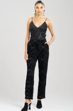 Natori Pants, Skirts & Shorts-Chenille Lace Slim Pants
