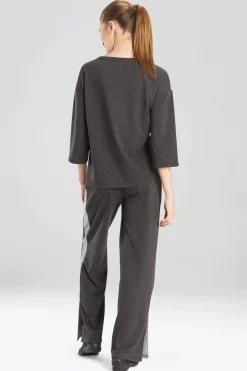Natori Tops|Athleisure-Chi 3/4 Sleeve Top