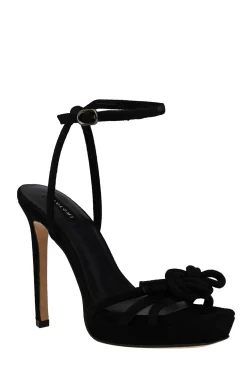 Natori Pumps-Chizu Suede Knotted Bow Platform Heel